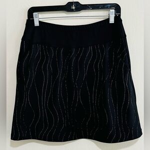 Tail Golf Skort Size Small Black with Gold Detailing